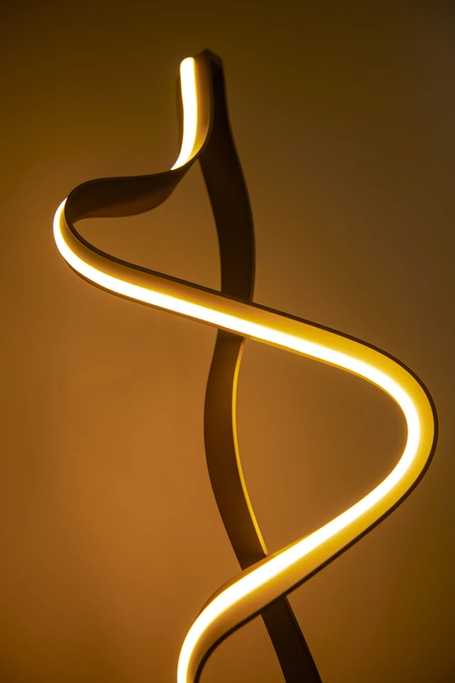 Lucide LAMBADA - Table lamp - LED Dim. - 1x19W 2700K - Champagne Color - Premium - atmosphere 3